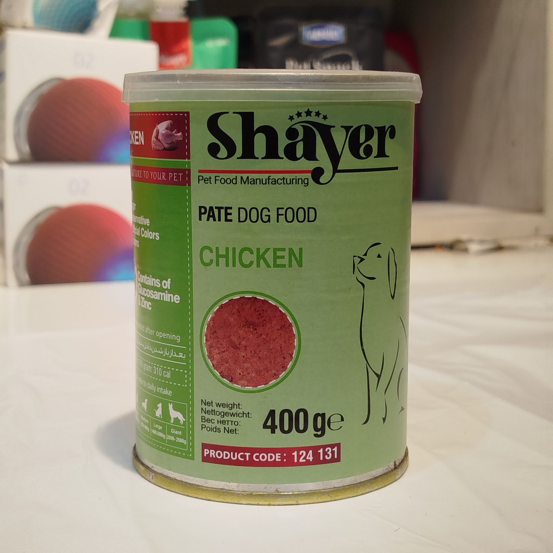 کنسرو گربه شایر پته طعم مرغ 400 گرمی