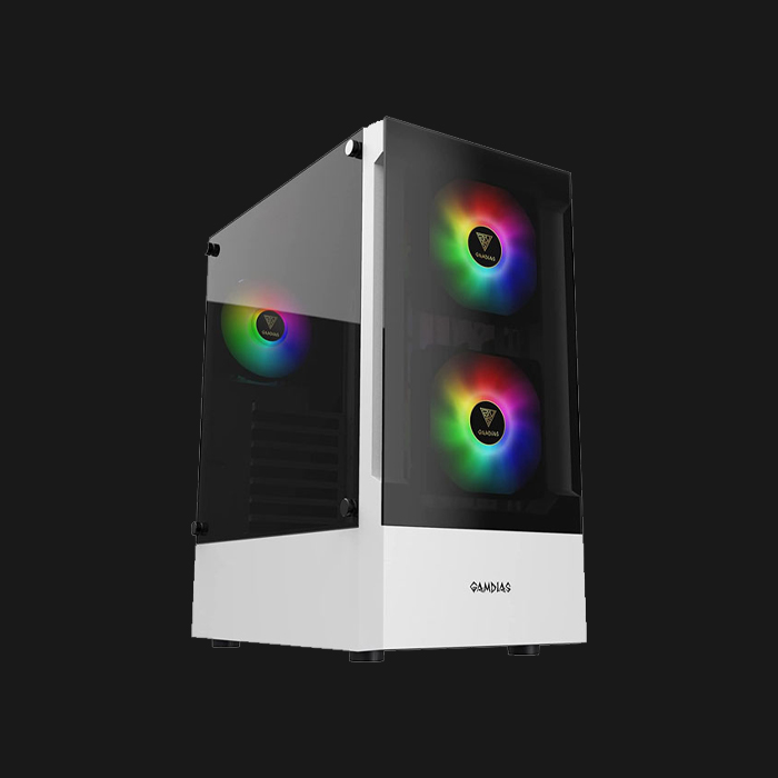 قاب کیس کامپیوتر گیمدیاس مدل Gamdias TALOS E3 WH