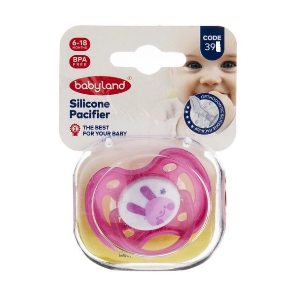 پستانک مات ارتودنسی قاب کریستالی 0-6 ماه بی بی لند کد 391 babyland کد 391 — تصویر ۴