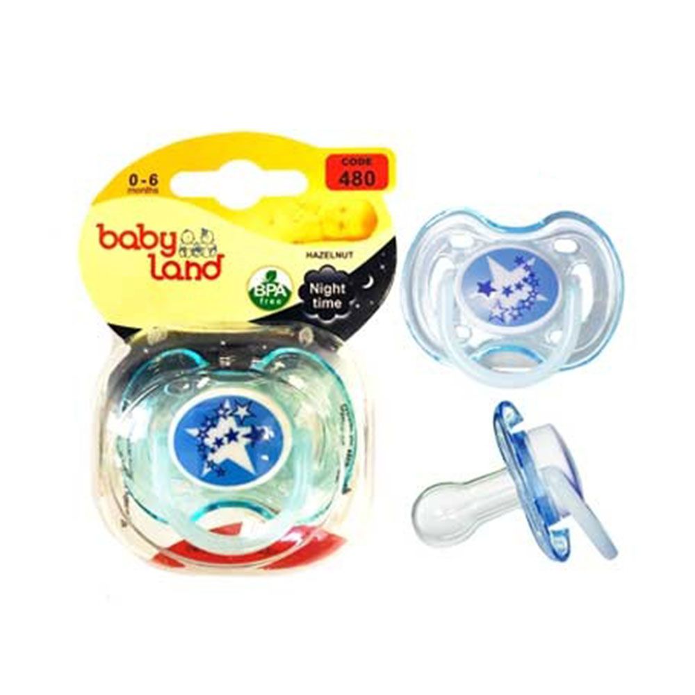 پستانک النا شب تاب فندوقی طرح ستاره 0-6 ماه بی بی لند babyland کد 480 — تصویر ۷