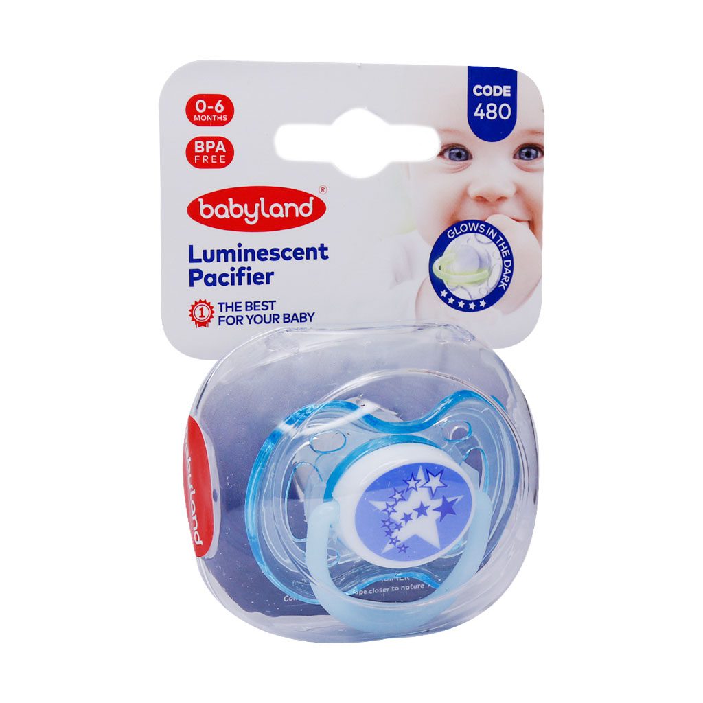 پستانک النا شب تاب فندوقی طرح ستاره 0-6 ماه بی بی لند babyland کد 480 — تصویر ۵