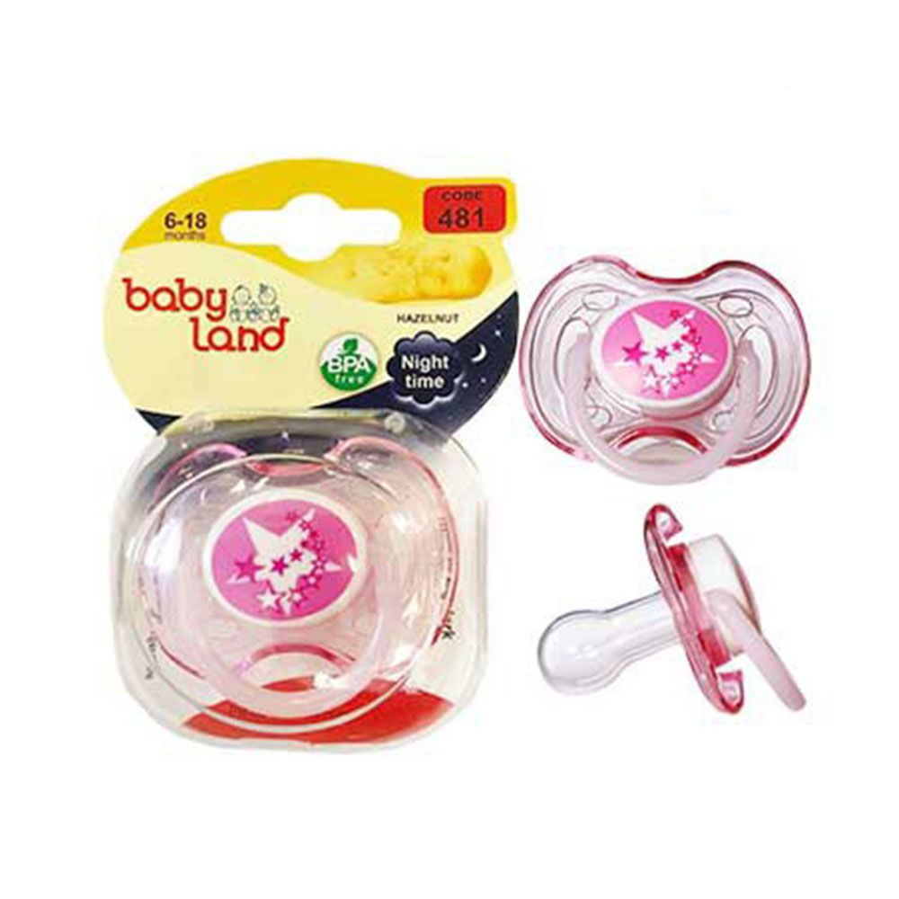 پستانک النا شب تاب فندوقی طرح ستاره 0-6 ماه بی بی لند babyland کد 480 — تصویر ۸