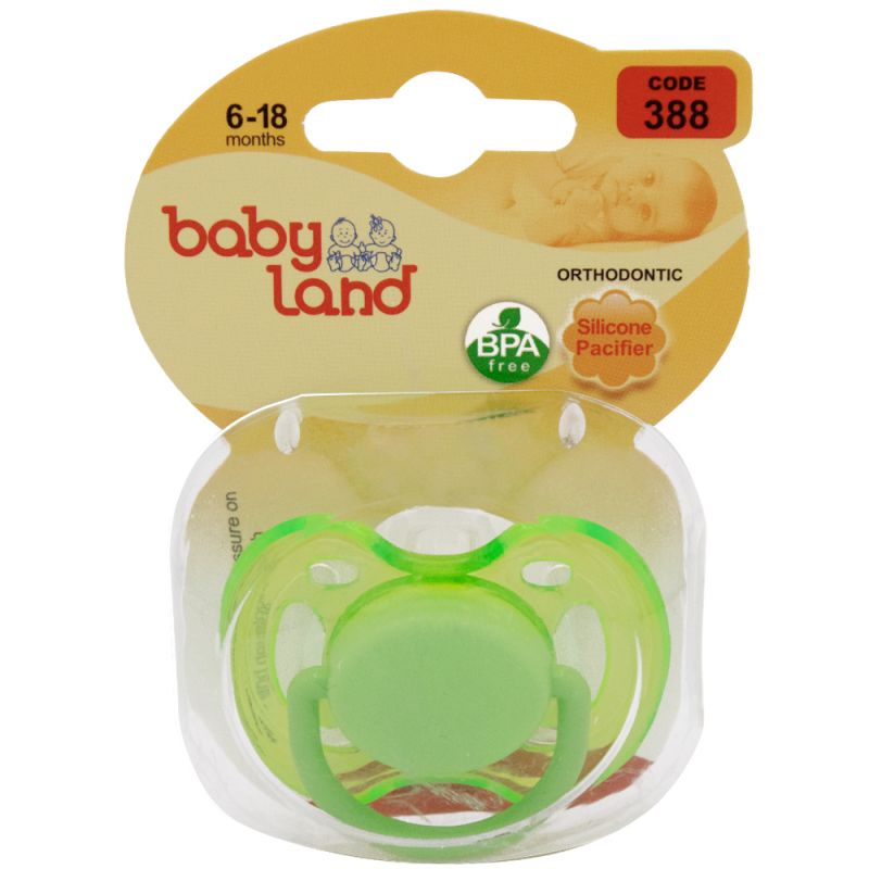 پستانک النا شفاف ارتودنسی قاب کریستالی 6-18 ماه بی بی لند کد 388 babyland کد 388 — تصویر ۳