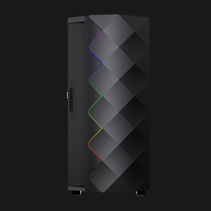 قاب کیس گیمینگ گیم‌مکس مدل GAMEMAX Diamond Black — تصویر ۴