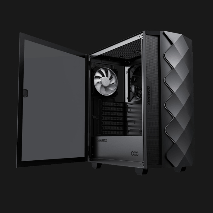 قاب کیس گیمینگ گیم‌مکس مدل GAMEMAX Diamond Black — تصویر ۶
