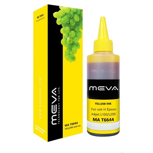 جوهر 100ml میوا T6644 زرد اپسون meva 100ml ink T6644 yellow Epson — تصویر ۲
