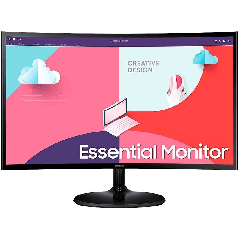 مانیتور خمیده سامسونگ مدل S3 S36C S24C360EAM سایز 24 اینچ گارانتی ام آی تی