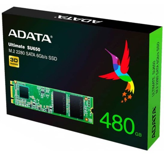 اس اس دی اینترنال ای دیتا مدل SU650 M.2 2280 ظرفیت 480 گیگابایت ا ADATA SU650 M.2 2280 Internal SSD Drive 480GB