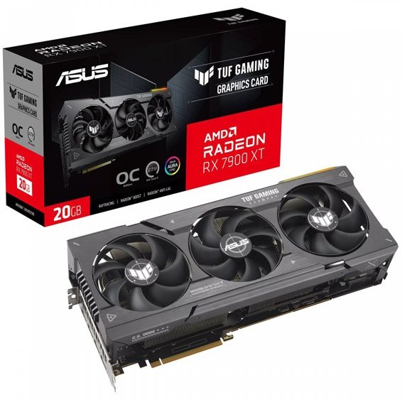 کارت گرافیک ایسوس TUF Gaming Radeon RX 7900 XT OC Edition با حافظه 20 گیگابایت ا ASUS TUF Gaming Radeon RX 7900 XT OC Edition 20GB Graphics Card — تصویر ۳