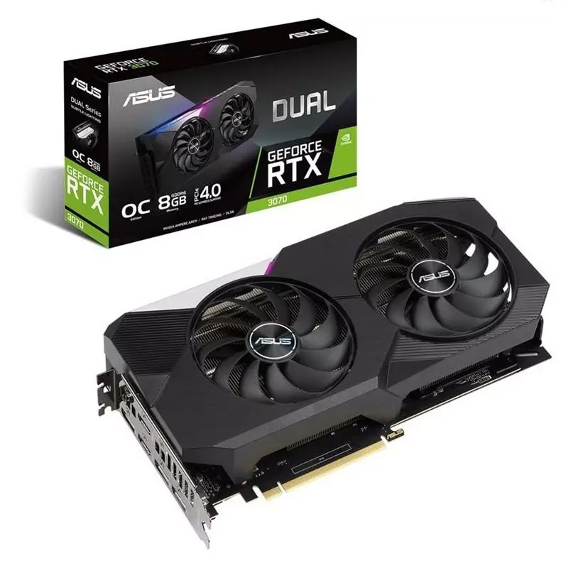 کارت گرافیک ایسوس مدل DUAL-RTX3070-O8G حافظه 8 گیگابایت