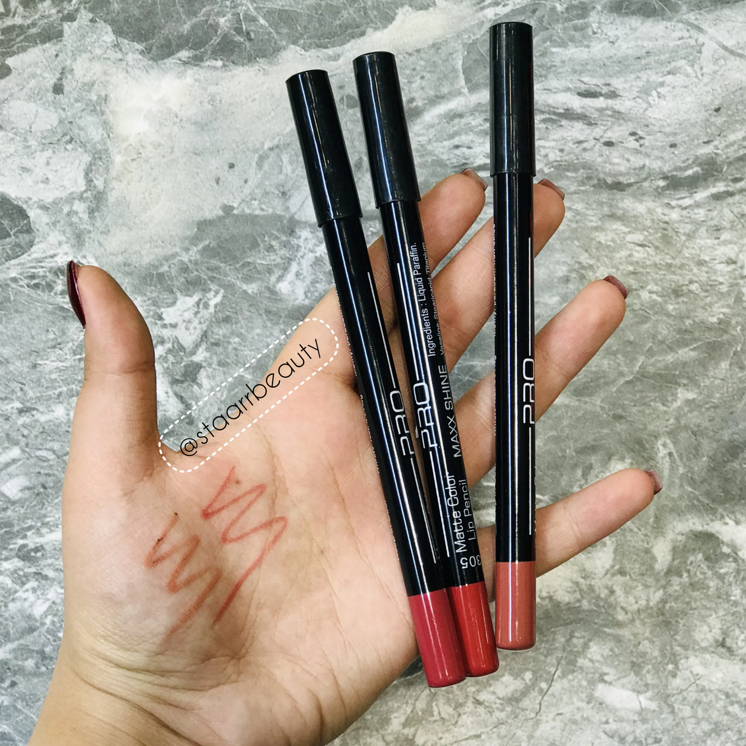 رژلب رژمدادی پرو PRO مدل مکس شاین مت کالر Matte Color PRO Lip Pencil Maxx Shine Matte Color