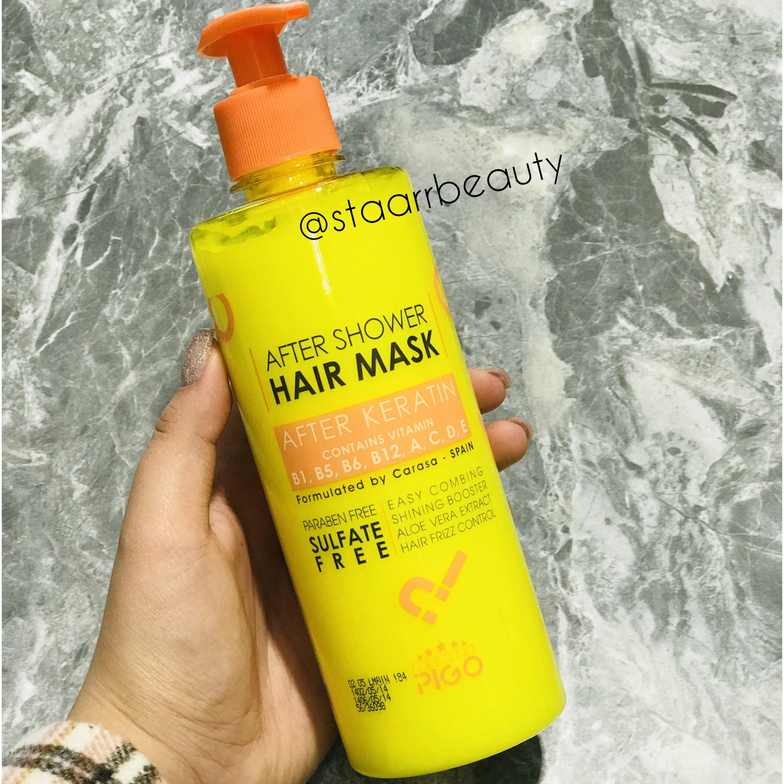 ماسک مو بعد حمام پیگو بدون سولفات 440 میل