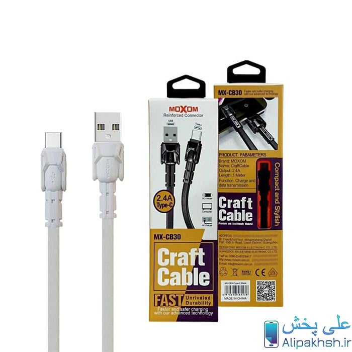 کابل تایپ سی موکسوم Moxom CB30