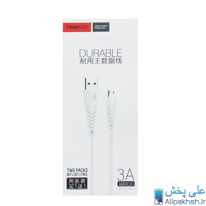 کابل ترانیو میکرو یو اس بی Tranyoo Micro USB Cable S10
