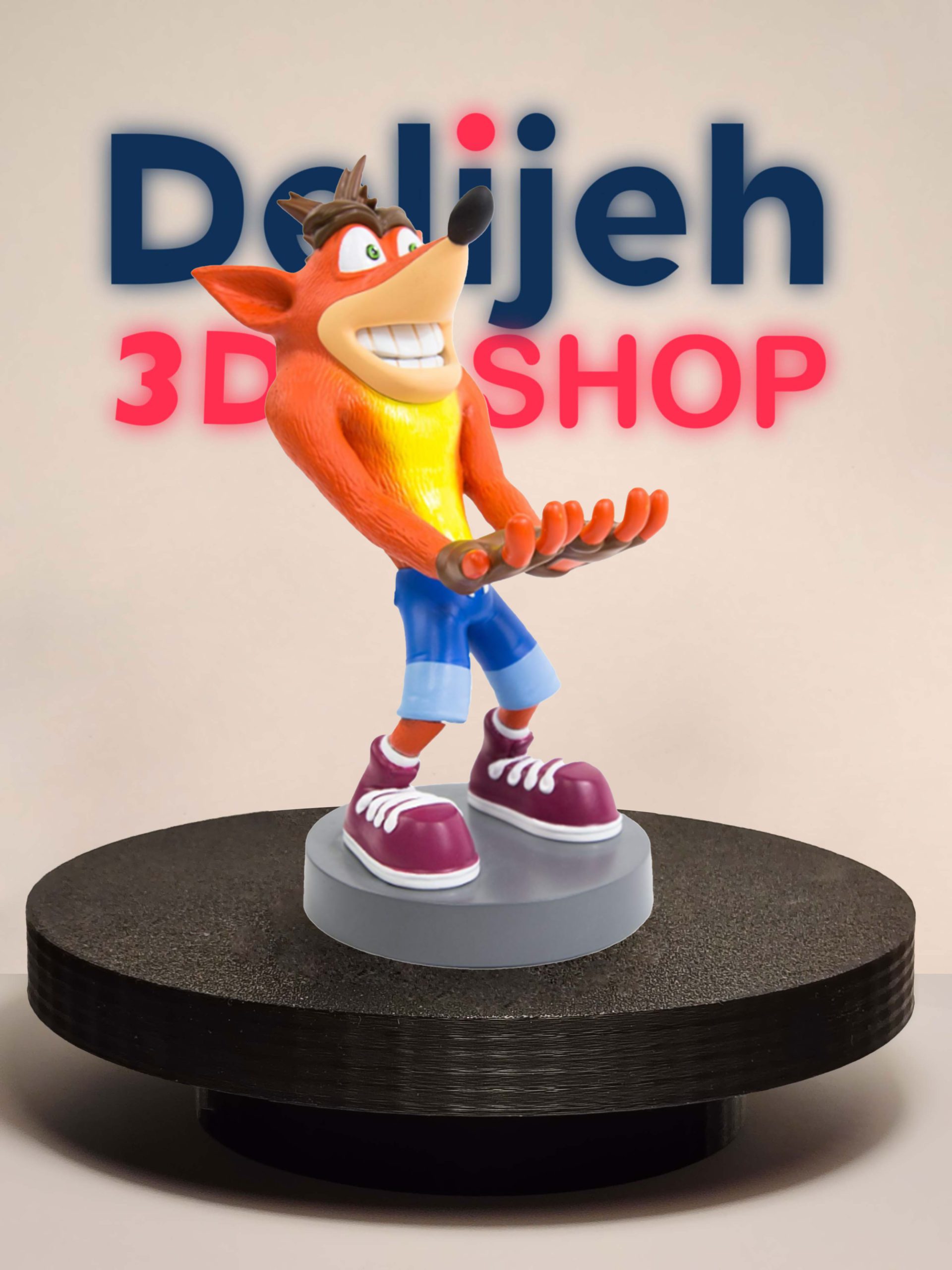 استند دسته PS5 طرح کراش Crash Bandicoot — تصویر ۲