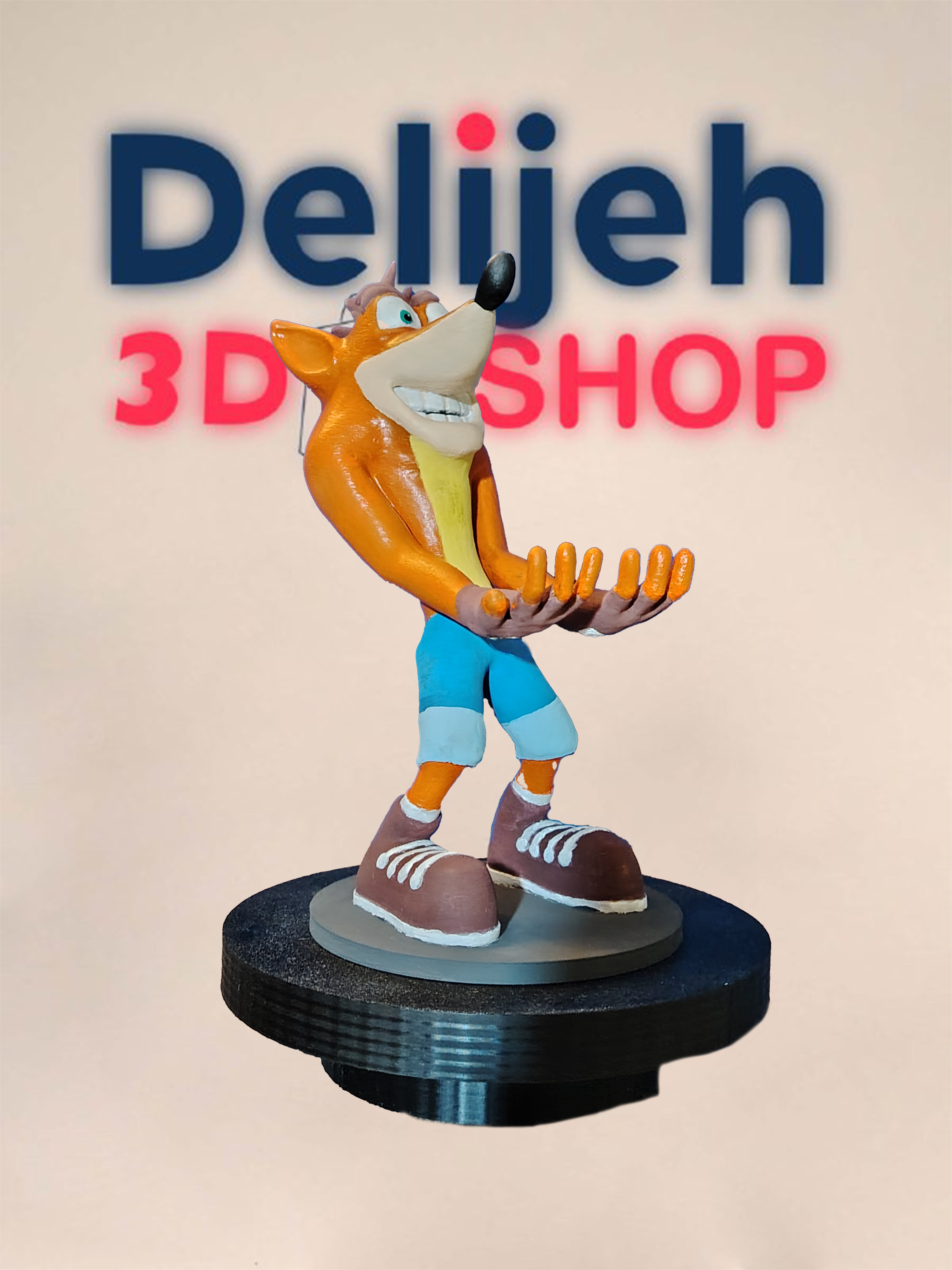 استند دسته PS5 طرح کراش Crash Bandicoot — تصویر ۴