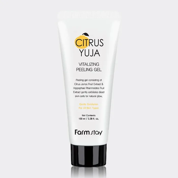 ژل لایه بردار یوجا فارم استی Farm Stay Citrus Yuja Vitalizing Peeling Gel 100ml