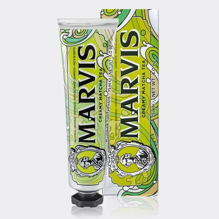 خمیر دندان چای ماچا مارویس Marvis Creamy Matcha Tea Toothpaste 75ml — تصویر ۳