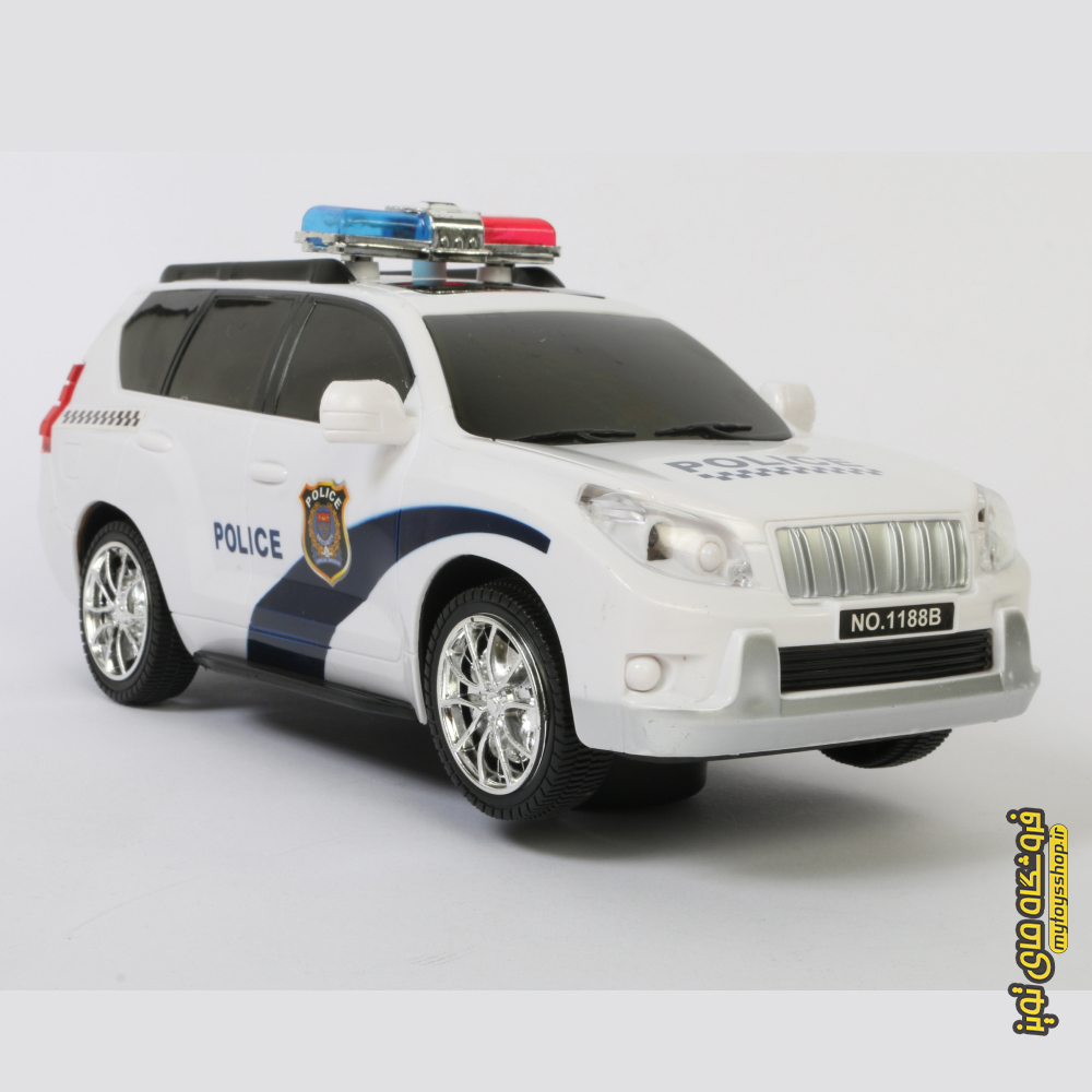 ماشین پلیس موزیکال پرادو jiamingda 1188b — تصویر ۲