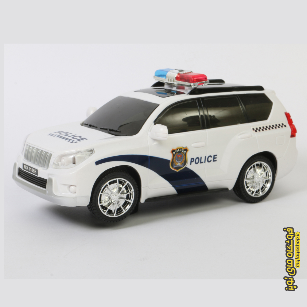 ماشین پلیس موزیکال پرادو jiamingda 1188b — تصویر ۳