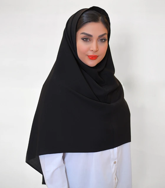 مقنعه کرپ هلسا ابری