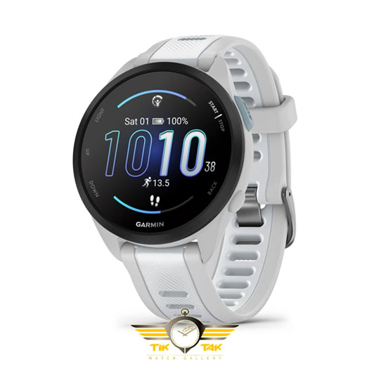 ساعت گارمین GARMIN FORERUNNER 165 MUSIC WHITESTONE