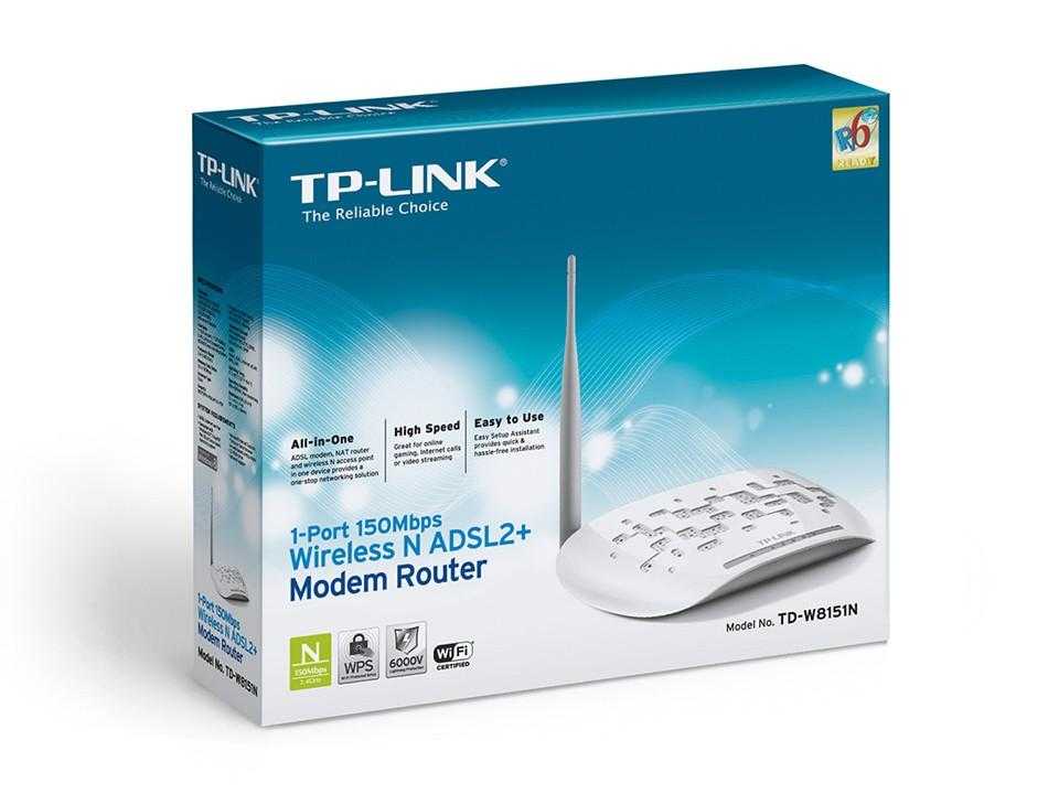 مودم +ADSL2 وایرلس N150 تی پی لینک مدل TD-W8151N — تصویر ۵