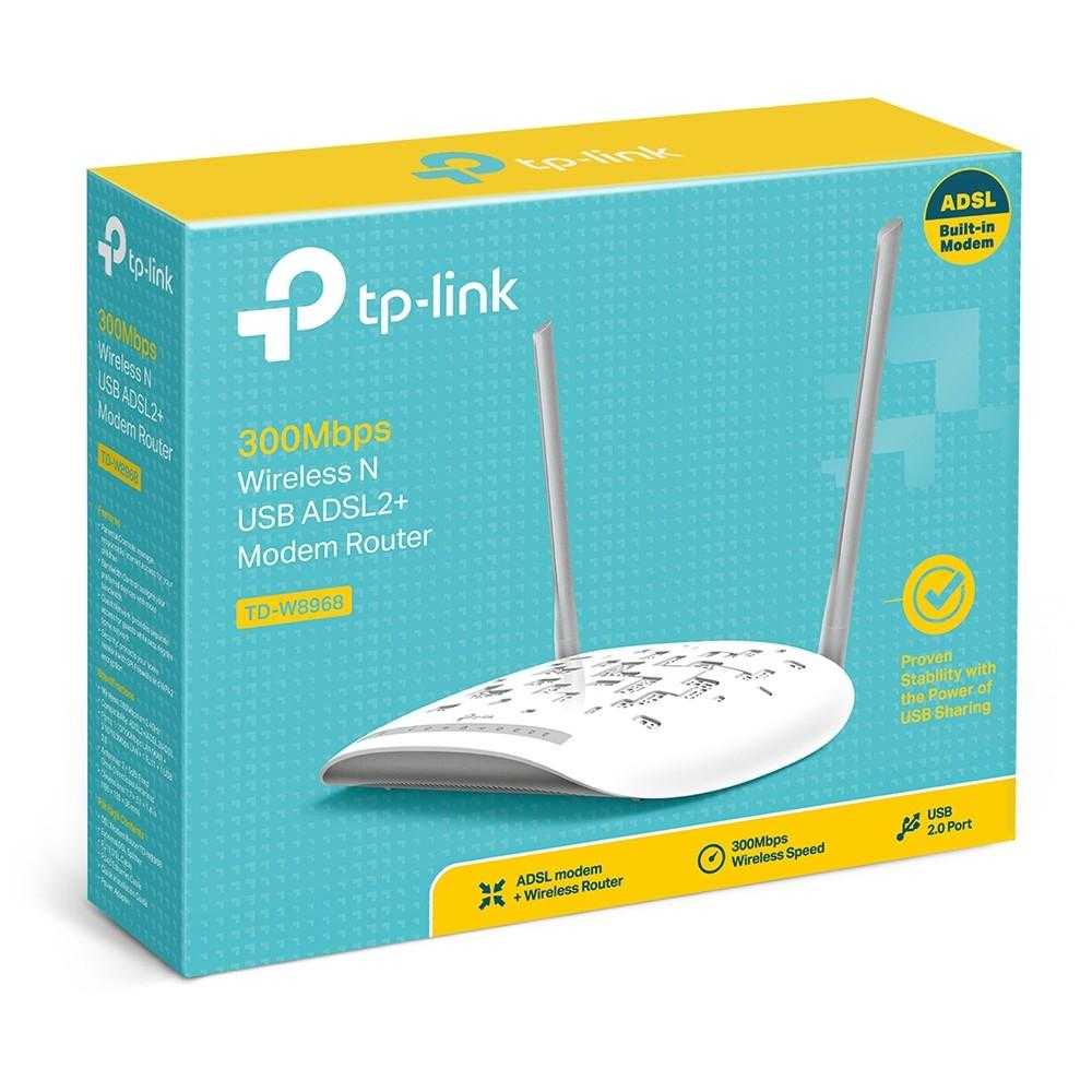 مودم +USB ADSL2 وایرلس N300 تی پی لینک مدل TD-W8968 — تصویر ۵