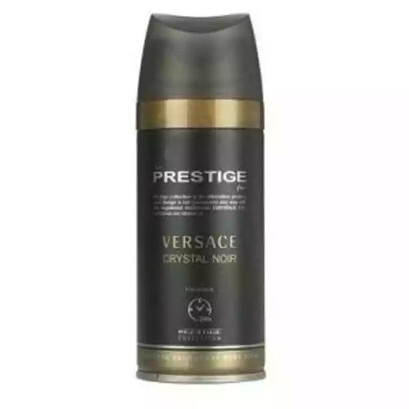 اسپری ضد تعریق پرستیژ مدل versace crystal noir حجم 150 میلی لیتر