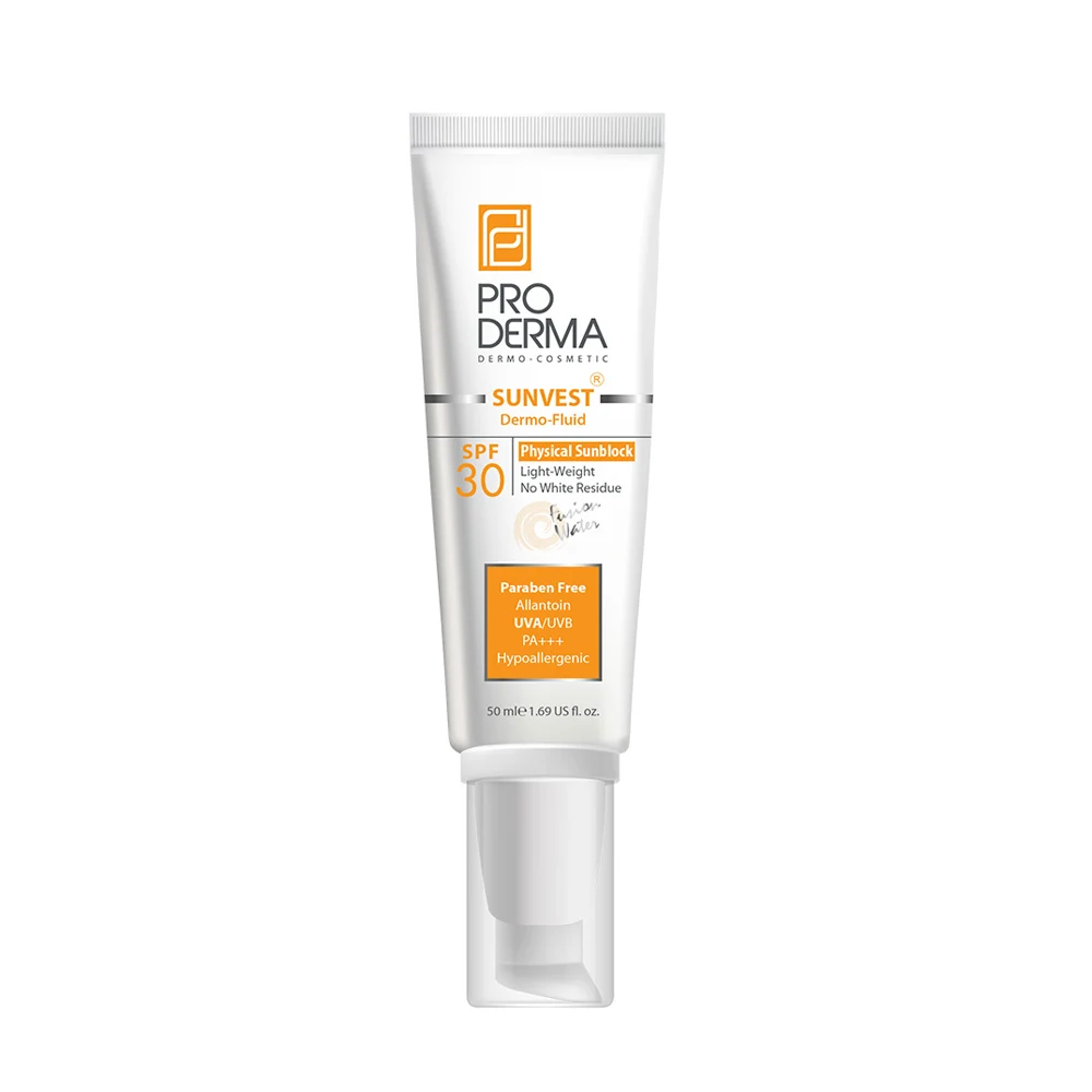 فلوئید ضد آفتاب بی رنگ پرودرما SPF30
