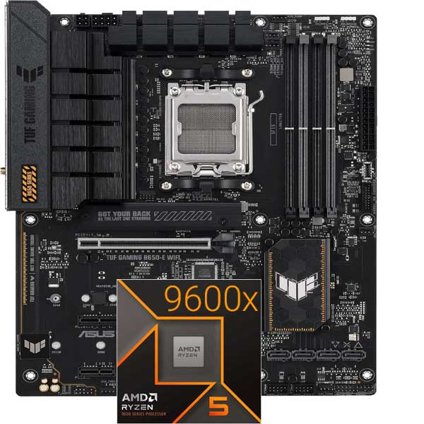 باندل ryzen5-9600X باکس با مادربرد ASUS TUF Gaming B650-E WIFI — تصویر ۲