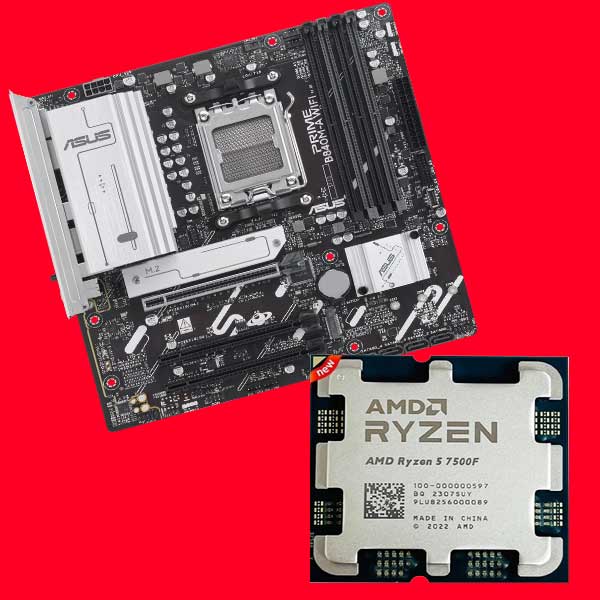 باندل RYZEN5-7500F با مادربرد ASUS B840 MA WIFI