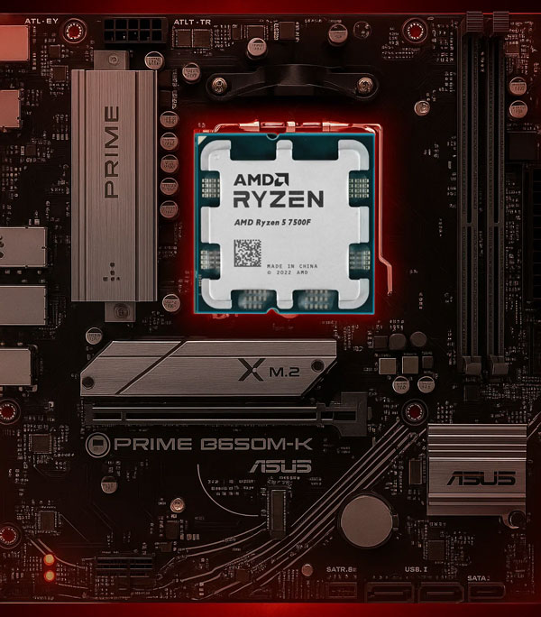 باندل پردازنده مادربرد AMD RYZEN5-7500F ASUS B650M-K