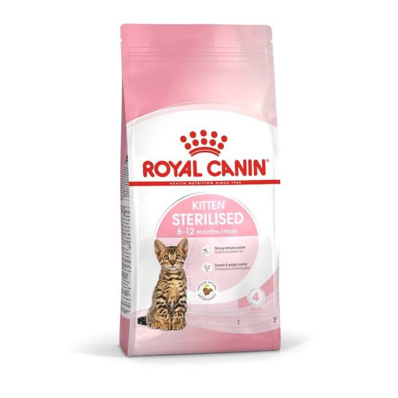 غذای خشک بچه گربه عقیم شده رویال کنین مدل Kitten Sterilised بسته ۲ کیلویی