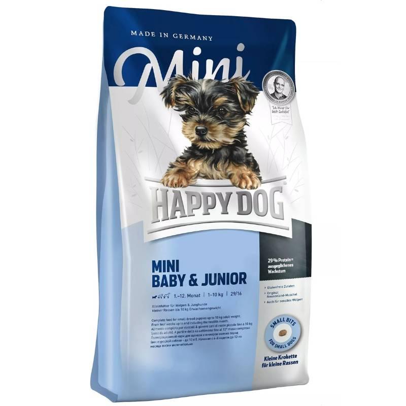 غذای خشک توله سگ نژاد کوچک هپی داگ مدل Mini Junior بسته 8 کیلوگرمی