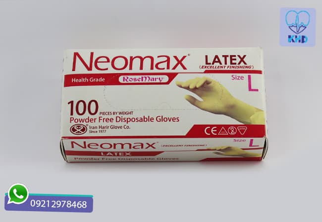 دستکش نئومکس (Neomax) سایز L | بسته 100 عددی — تصویر ۲