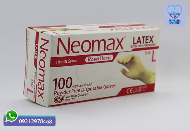 دستکش نئومکس (Neomax) سایز L | بسته 100 عددی — تصویر ۴