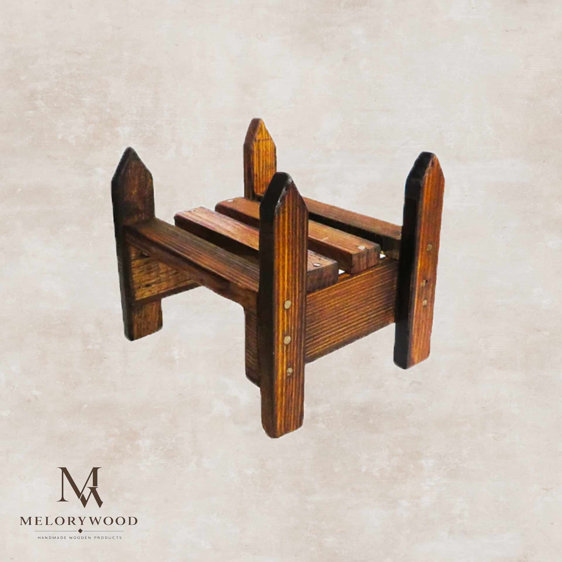 استند گلدان چوبی مدل mini03 — تصویر ۲