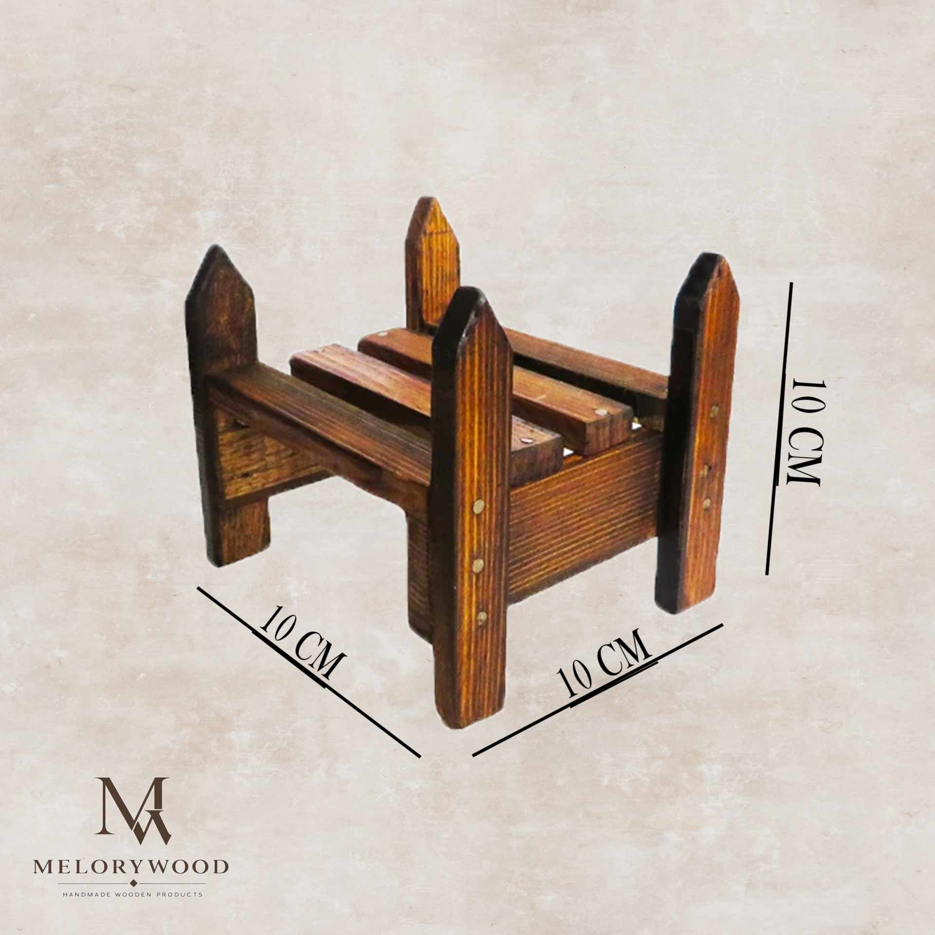 استند گلدان چوبی مدل mini03 — تصویر ۳