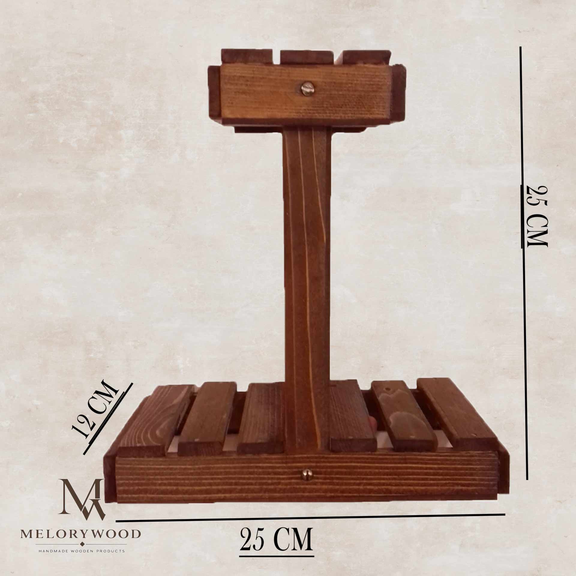 استند گلدان چوبی رومیزی مدل mini — تصویر ۳