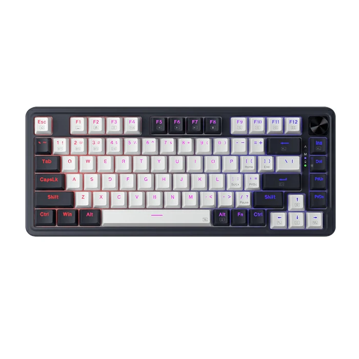 کیبورد گیمینگ Redragon مدل UCAL K673 Pro سفید مشکی