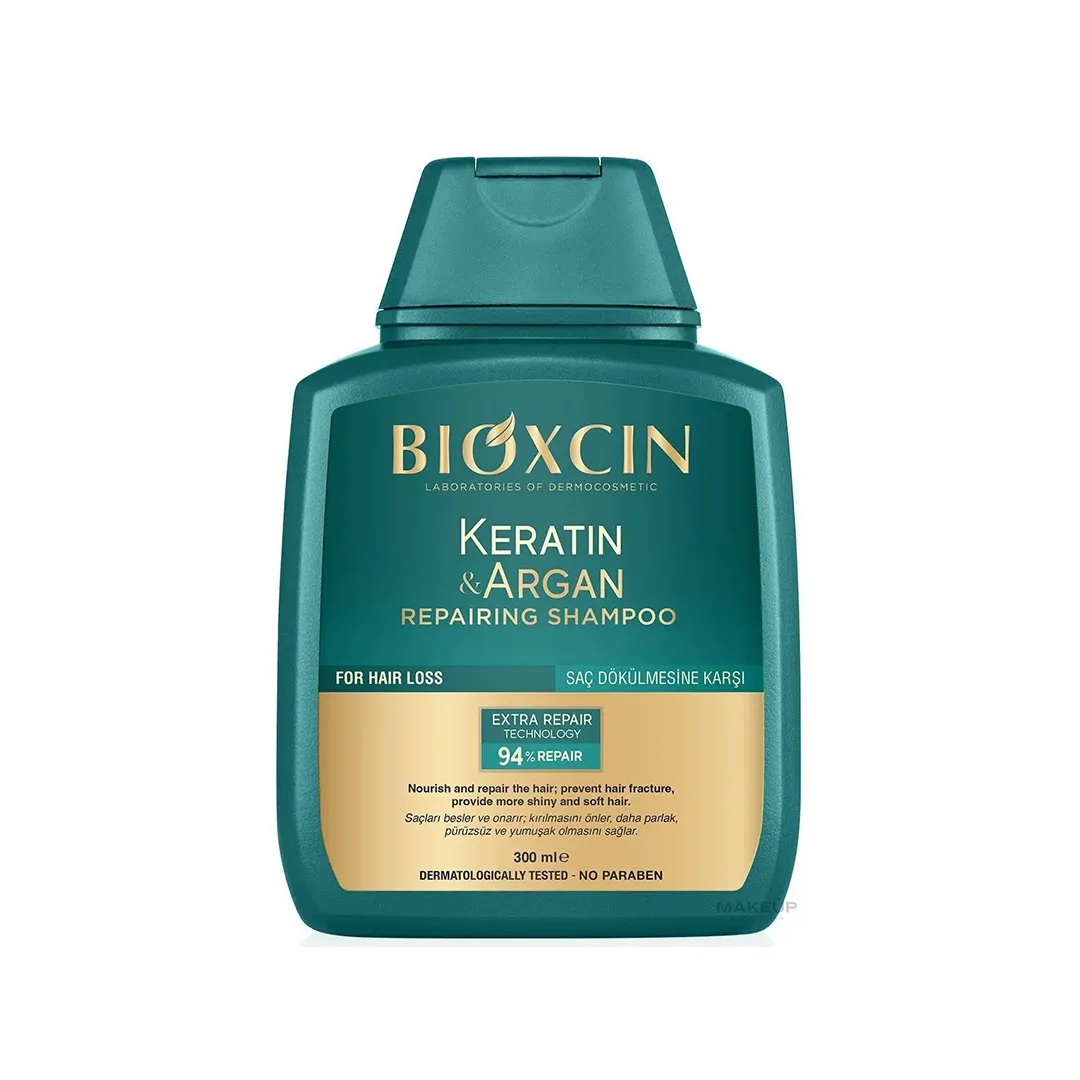 شامپو ضد ریزش مو حاوی آرگان و کراتین بیوکسین KERATIN &amp; ARGAN حجم 300 میلی لیتری