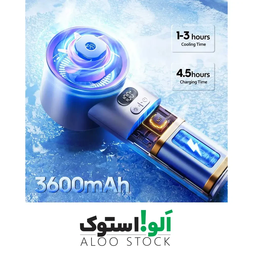 پنکه دستی مینی مدل High Speed Refrigeration Mini Handheld Fan M57 — تصویر ۷