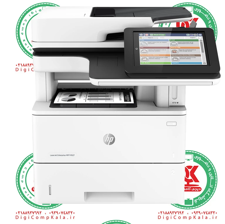 پرینتر لیزری اچ پی HP LaserJet Enterprise M527dn تک رنگ 3 کاره سیاه و سفید تحت شبکه مهلت تست 10 روز?