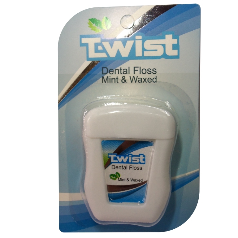 نخ دندان تویست مدل01 Mint & Waxed طول 50 متر — تصویر ۲