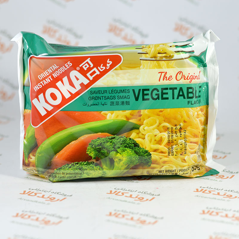 نودل نیمه آماده کوکا KOKA مدل VEGETABLE