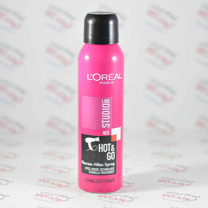 اسپری حالت دهنده مو لورآل L’OREAL مدل HOT & GO