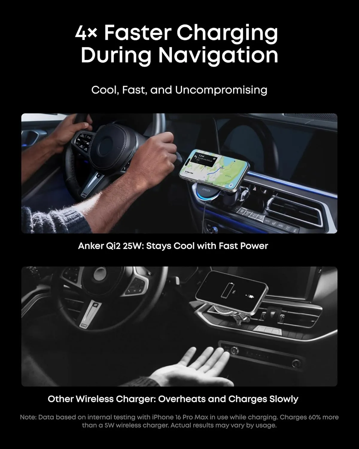شارژر بی سیم انکر Anker Prime MagSafe Car Mount Charger — تصویر ۳