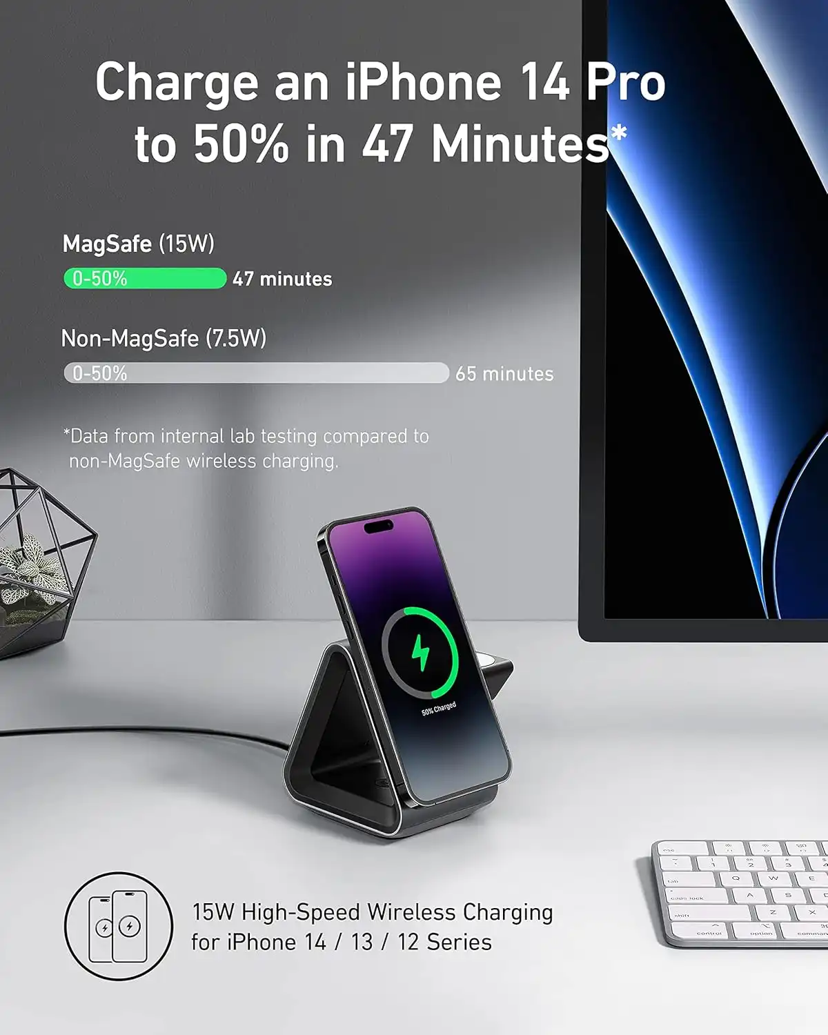 شارژر بی سیم 3 در 1 انکر Anker 737 MagGo Charger 3 in 1 — تصویر ۸
