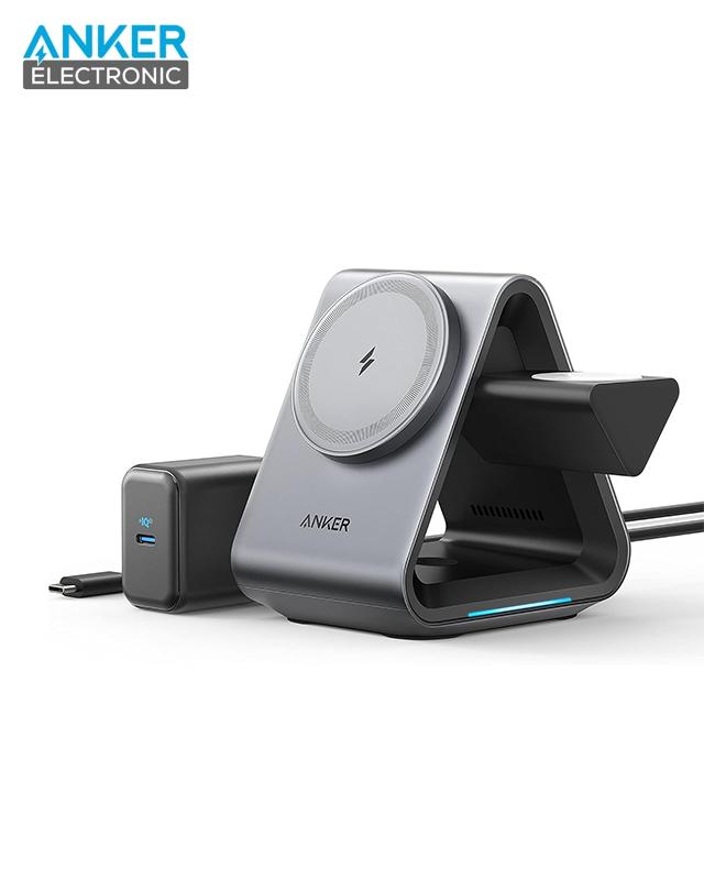 شارژر بی سیم 3 در 1 انکر Anker 737 MagGo Charger 3 in 1